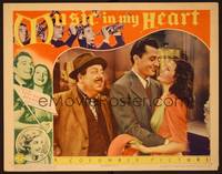 1z449 MUSIC IN MY HEART LC '40 romantic close up of Tony Martin holding sexiest Rita Hayworth!