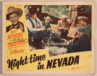 1z459 NIGHT TIME IN NEVADA LC #7 '48 Roy Rogers, Andy Devine & a bunch of guys drinking java!