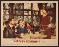 1z467 NORTH BY NORTHWEST LC #7 '59 Cary Grant & James Mason at table talk to Eva Marie Saint!
