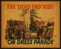 1z474 ON DRESS PARADE LC '39 Billy Halop & other cadets greet Leo Gorcey, Dead End Kids!