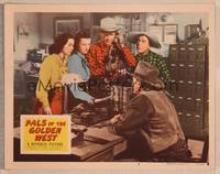 1z479 PALS OF THE GOLDEN WEST LC #3 '51 Roy Rogers on the phone by Pinky Lee, Dale & Estelita!
