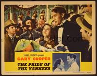 1z489 PRIDE OF THE YANKEES LC '42 Gary Cooper as Lou Gehrig in tuxedo holding Teresa Wright!