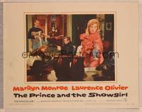 1z491 PRINCE & THE SHOWGIRL LC #5 '57 sexy Marilyn Monroe pours refreshment for Laurence Olivier!