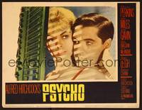 1z494 PSYCHO LC #1 '60 great close image of Janet Leigh & John Gavin by window with shadows!