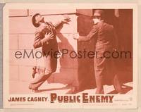 1z500 PUBLIC ENEMY LC #3 R54 James Cagney watches best friend Edward Woods get shot on street!