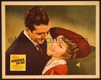 1z512 REMEMBER THE DAY LC '41 close up of pretty Claudette Colbert & held by John Payne!
