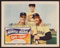 1z524 SAFE AT HOME LC '62 c/u of Bryan Russell lifted by Yankees Mickey Mantle & Roger Maris!