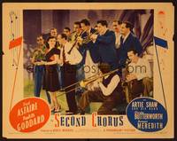 1z537 SECOND CHORUS LC '40 Paulette Goddard, Fred Astaire, Artie Shaw & His Band!