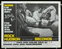 1z538 SECONDS LC #1 '66 Will Geer watches men strap Rock Hudson to table, John Frankenheimer