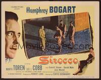 1z558 SIROCCO LC '51 Humphrey Bogart is questioned by three soldiers on the street!
