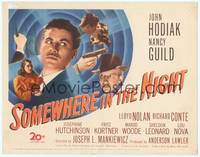 1z091 SOMEWHERE IN THE NIGHT TC '46 John Hodiak, Nancy Guild, cool film noir montage!