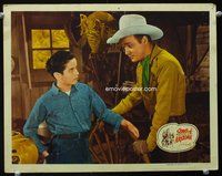 1z571 SONG OF ARIZONA LC '46 close up of Roy Rogers in a staredown with Tommy Cook!