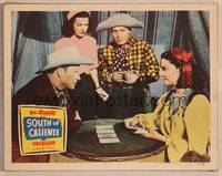 1z580 SOUTH OF CALIENTE LC #3 '51 c/u of Pinky & Dale with Roy Rogers getting his fortune told!