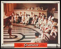 1z581 SPARTACUS photolobby '61 John Dall addresses Laurence Olivier & the Roman Senate!