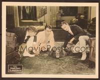1z582 SPEED SPOOK LC '24 scared Johnny Hines & two guys kneeling around bearskin rug!