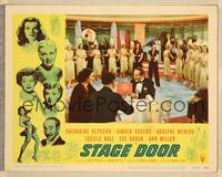 1z587 STAGE DOOR LC #5 R53 Ginger Rogers & Ann Miller perform w/chorus girls to distracted Menjou!