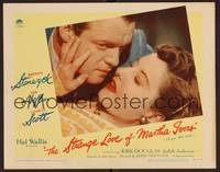 1z593 STRANGE LOVE OF MARTHA IVERS LC #5 '46 c/u of Van Heflin about to kiss Barbara Stanwyck!