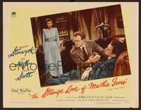 1z594 STRANGE LOVE OF MARTHA IVERS LC #8 '46 Stanwyck watches Van Heflin tend to Kirk Douglas!