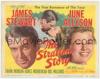1z098 STRATTON STORY TC '49 great images of baseball player James Stewart & June Allyson!
