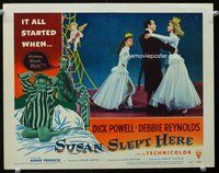 1z598 SUSAN SLEPT HERE LC #1 '54 Reynolds is mad that Dick Powell is dancing with Anne Francis!