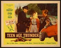 1z603 TEEN AGE THUNDER LC #3 '57 cop pulls over Charles Courtney & Melinda Byron!