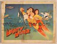 1z605 TERRY-TOON LC #3 '46 great cartoon image of Paul Terry's Mighty Mouse flying!
