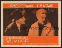 1z638 VERTIGO LC #1 '58 Alfred Hitchcock, James Stewart berates sad blonde Kim Novak!
