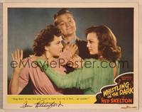 1z160 WHISTLING IN THE DARK signed LC '41 by Ann Rutherford, who's fighting over Red Skelton!