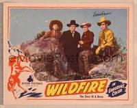 1z161 WILDFIRE signed LC '45 by Eddie Dean, who's with Bob Steele, Sterling Holloway & Farnum!