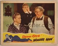 1z657 WONDER MAN LC '45 Danny Kaye makes a silly face behind S.Z. Cuddles Sakall!