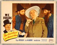 1z662 YOU CAN'T CHEAT AN HONEST MAN LC #3 R49 W.C. Fields in cowboy hat between two hillbillies!