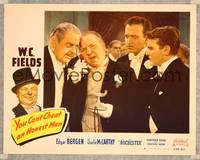 1z664 YOU CAN'T CHEAT AN HONEST MAN LC #8 R49 W.C. Fields in tuxedo yelling into phone!