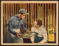 1z665 YOU ONLY LIVE ONCE LC '37 Fritz Lang, close up of Henry Fonda being brought dinner in jail!