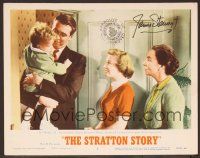 1z150 STRATTON STORY signed LC #2 R56 by James Stewart, who's close up holding his child!