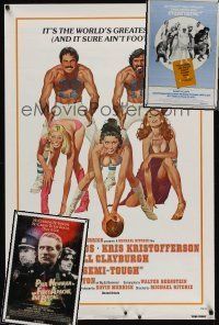 2a013 LOT OF 8 UNFOLDED ONE-SHEETS lot '72 - '81 Fort Apache the Bronx, Semi-Tough + more!