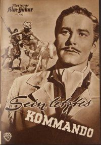 2a208 THEY DIED WITH THEIR BOOTS ON German program '52 Errol Flynn & Olivia De Havilland, different