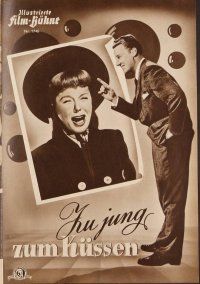 2a212 TOO YOUNG TO KISS German program '52 June Allyson, Van Johnson, different many images!