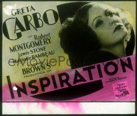 2a138 INSPIRATION glass slide '31 super close up of sexy French streetwalker Greta Garbo!