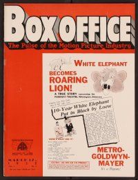 2a037 BOX OFFICE vol 1 no 9 exhibitor magazine March 17, 1932 Miriam Hopkins, Air Mail Mystery!