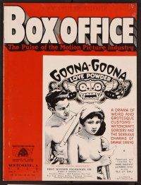 2a043 BOX OFFICE exhibitor magazine September 1, 1932 Goona-Goona, Douglas Fairbanks, Harold Lloyd