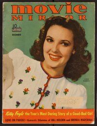 2a104 MOVIE MIRROR magazine December 1940 portrait of pretty Linda Darnell by Frank Powolny!