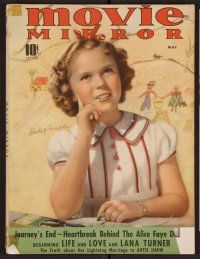 2a097 MOVIE MIRROR magazine May 1940 portait of cute Shirley Temple by Paul Duval!