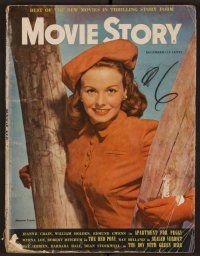 2a116 MOVIE STORY magazine December 1948 portrait of Jeanne Crain in Apartment for Peggy!