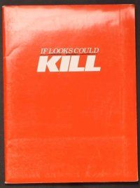 2a239 IF LOOKS COULD KILL presskit '91 Richard Greico & Gabrielle Anwar in teen James Bond spoof!