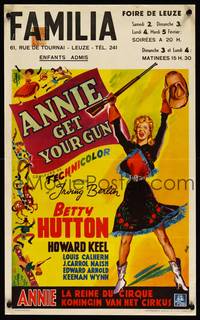 2b022 ANNIE GET YOUR GUN Belgian '50 Betty Hutton as the greatest sharpshooter, Howard Keel
