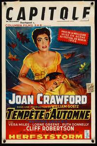 2b028 AUTUMN LEAVES Belgian '56 Cliff Robertson was young & eager and Joan Crawford was lonely!