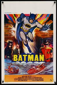2b033 BATMAN Belgian R70s DC Comics, great art of Adam West in title role, Cesar Romero!