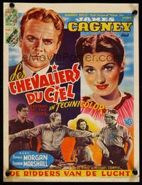 2b063 CAPTAINS OF THE CLOUDS Belgian '46 pilot James Cagney w/pretty Brenda Marshall!
