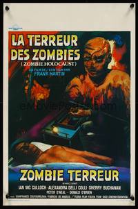 2b108 DOCTOR BUTCHER M.D. Belgian '81 Marino Girolami's Zombi Holocaust, creepy horror art!