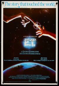 2b116 E.T. THE EXTRA TERRESTRIAL Belgian '82 Steven Spielberg classic, John Alvin art!